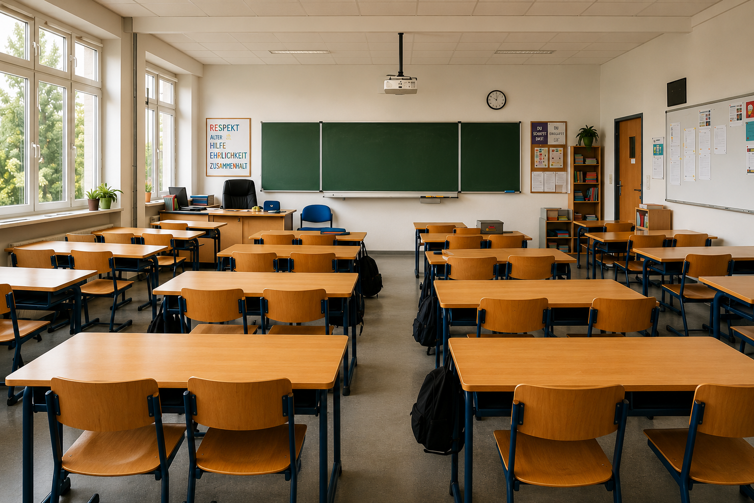 In der Schule – Charakterbild